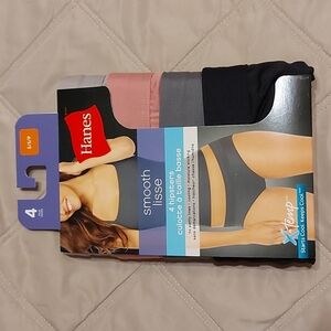 Hanes Womens 4 Pack Smooth Microfiber Hipster x2